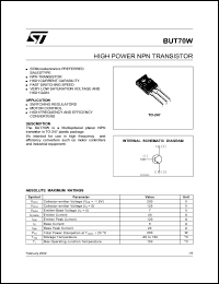 BUT70W Datasheet