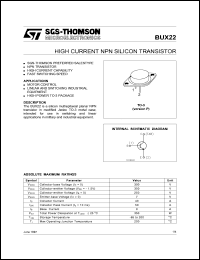 BUX22 Datasheet