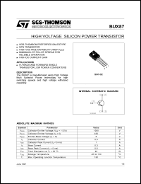 BUX87 Datasheet