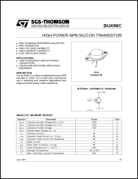 BUX98C Datasheet