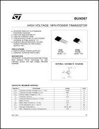 BUXD87 Datasheet