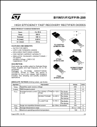 BYW51R-200 Datasheet