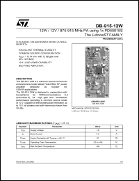 DB-915-12W Datasheet