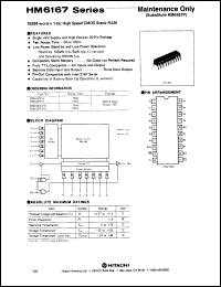 HM6167LP-8 Datasheet