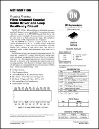 MC10SX1190DTR2 Datasheet
