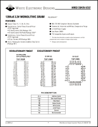 WMS128K8V-25CLIA Datasheet