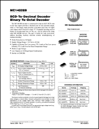 MC14028BDR2 Datasheet