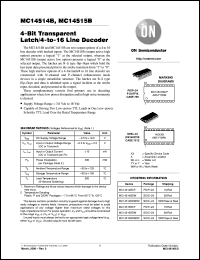 MC14514BDWR2 Datasheet