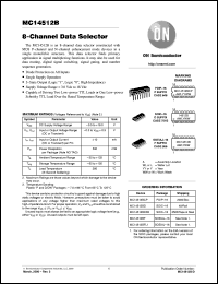 MC14512BDR2 Datasheet