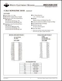 WMS512K8BV-17FEMEA Datasheet