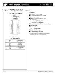 WMS512K8VL-120DEIEA Datasheet