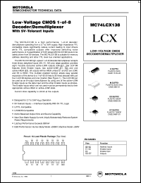 MC74LCX138DTR2 Datasheet