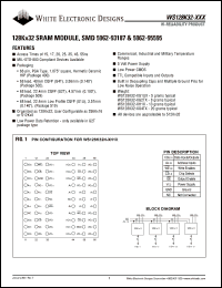 WS128K32N-55H1MA Datasheet