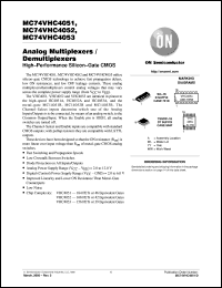 MC74VHC4052DTR2 Datasheet