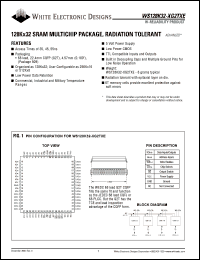 WS128K32-45G2TIEA Datasheet