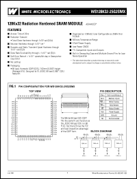 WS128K32-25G2SMRA Datasheet