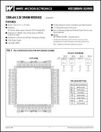 WS128K64V-20G4WM Datasheet