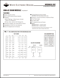 WS256K32-25G4IA Datasheet