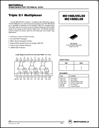 MC100EL59DWR2 Datasheet