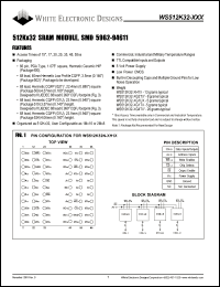 WS512K32-17H1M Datasheet