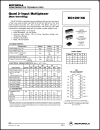 MC10H158ML1 Datasheet