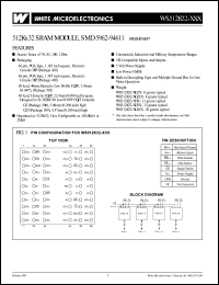 WS512K32N-100H2QEA Datasheet