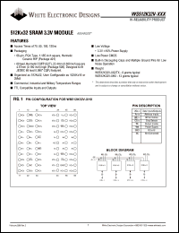 WS512K32NV-120G2TIA Datasheet