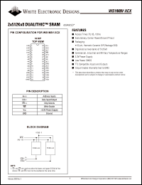 WS1M8V-70CIA Datasheet