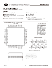 WS1M32-120G3IA Datasheet