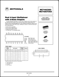 MC74ACT253MEL Datasheet