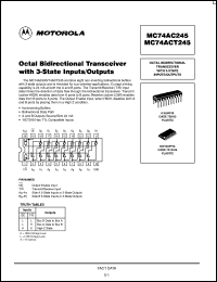MC74ACT245DTR2 Datasheet