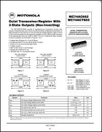 MC74ACT652DWR2 Datasheet
