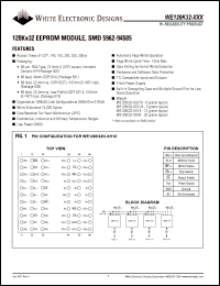 WE128K32N-160G4MA Datasheet