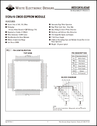 WE512K16-200G4I Datasheet