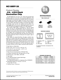 MC100EP139DTR2 Datasheet