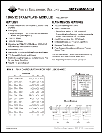 WSF128K32-22H2MA Datasheet
