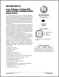 MC100LVEP210FAR2 Datasheet