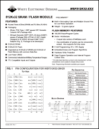 WSF512K32-29G2TC Datasheet