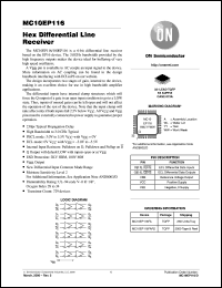 MC10EP116FAR2 Datasheet