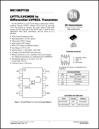 MC10EPT20DR2 Datasheet