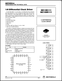 MC100E111FNR2 Datasheet