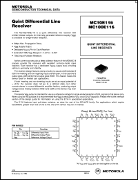 MC100E116FNR2 Datasheet