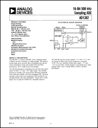 AD1382TD/883B Datasheet