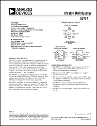 AD707JR-REEL Datasheet