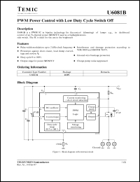 U6081B Datasheet