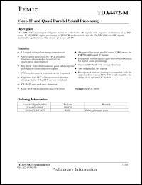 TDA4472-MSD Datasheet