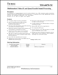 TDA4470-MSD Datasheet