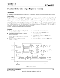 U3665M-MFP Datasheet