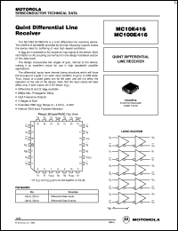 MC10E416FNR2 Datasheet