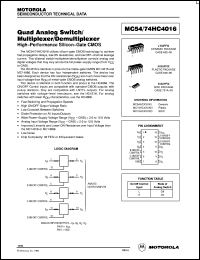 MC74HC4053SD Datasheet